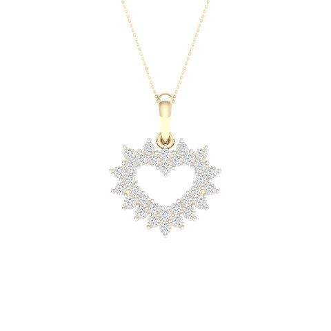 10K 0.10CT D-PENDANT LDS RDS "HEART" (BEST DEAL BEST VALUE)